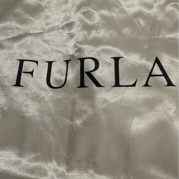 Furla Satin Drawstring Dust Bag in White - Picture 5 of 13